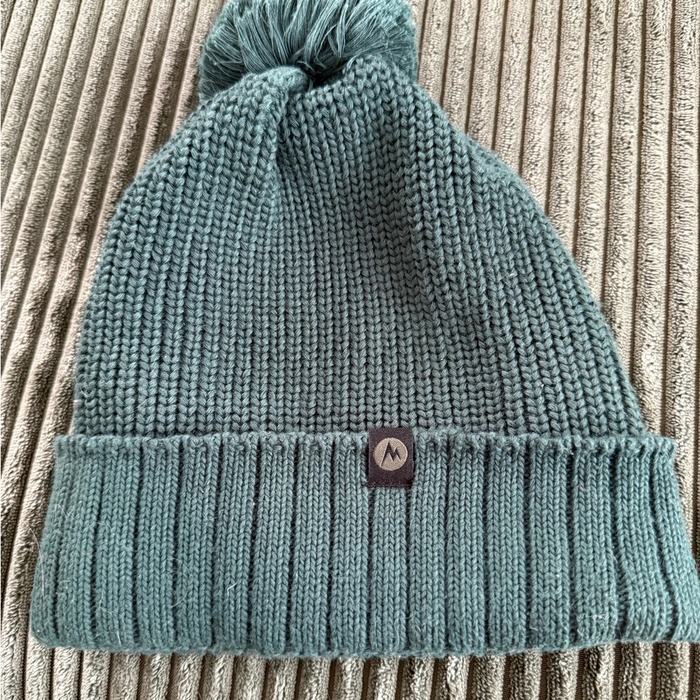 MARMOT Knit Beanie with Pom